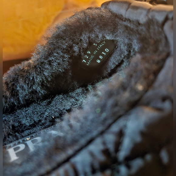 Prada Calzature Donna nylon piuma winter backless loafers - Picture 4 of 8